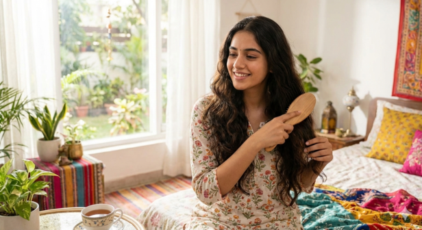 7 simple morning habits for strong, healthy hair growth