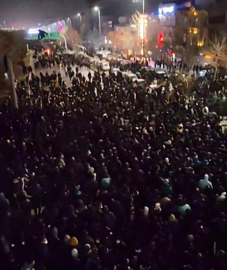 Protests began in late December over deteriorating economic conditions and high inflation - AFP via Getty Images