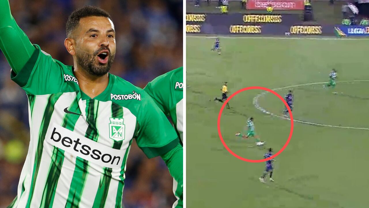 Edwin Cardona anotó golazo desde mitad de cancha con Nacional: obra de ...