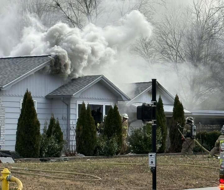 Crews battle house fire in Springfield