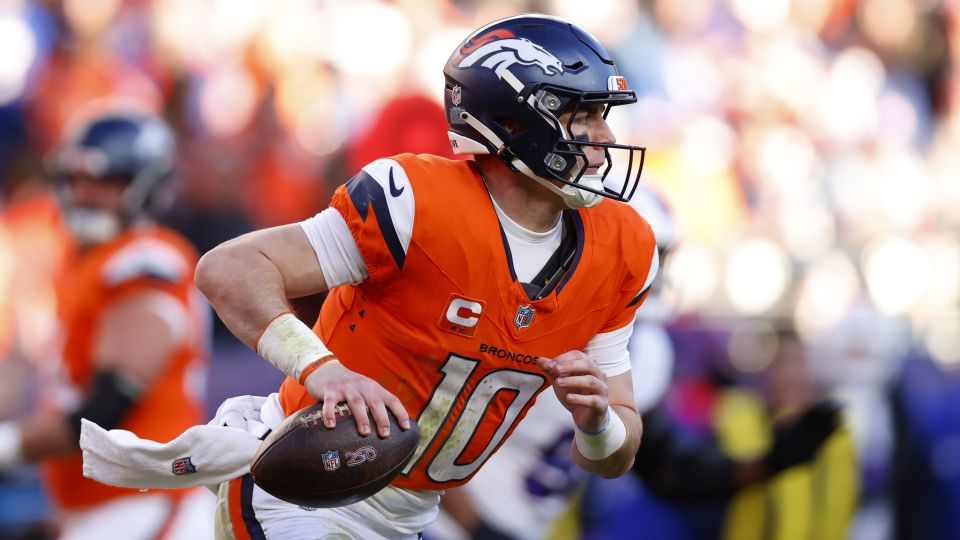 Bo Nix suffers broken ankle while leading Broncos to playoff win over the Bills, out for the season<br><br>