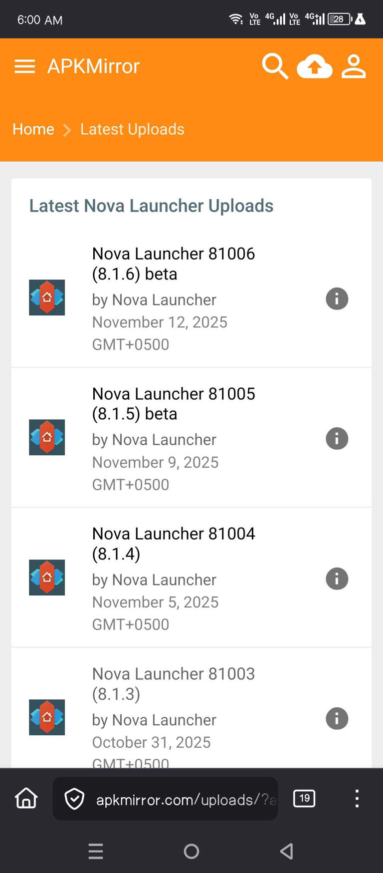 How to roll back to an older version of an Android app