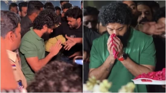 Jr NTR's brother Kalyanram mobbed as he pays tribute to grandfather on ...