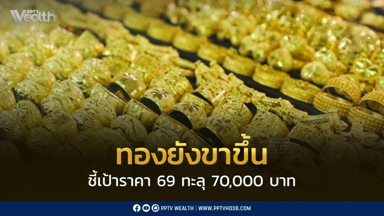 .มองราคาทองยังเป็นขาขึ้นอย่างแข็งแกร่ง ชี้เป้าราคาทองคำปี 69 ทะลุ 70,000 บาท.