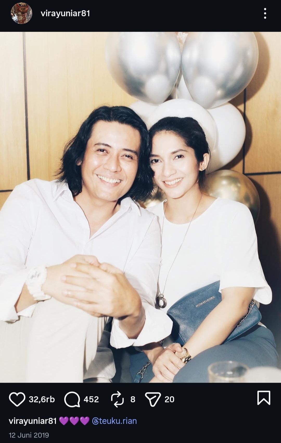 Kisah cinta Teuku Ryan dan Vira Yuniar, dulu cerai karena uang belanja ...