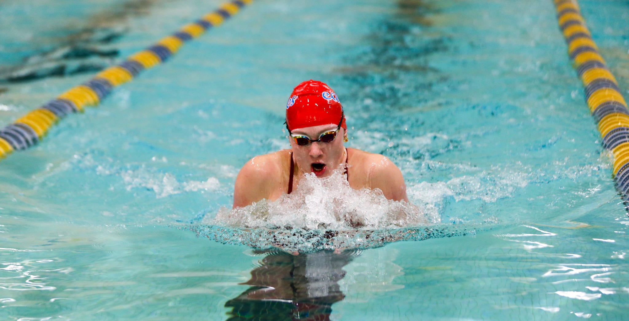 Penn girls swimming dominates NIC meet, while Adams pair shine bright