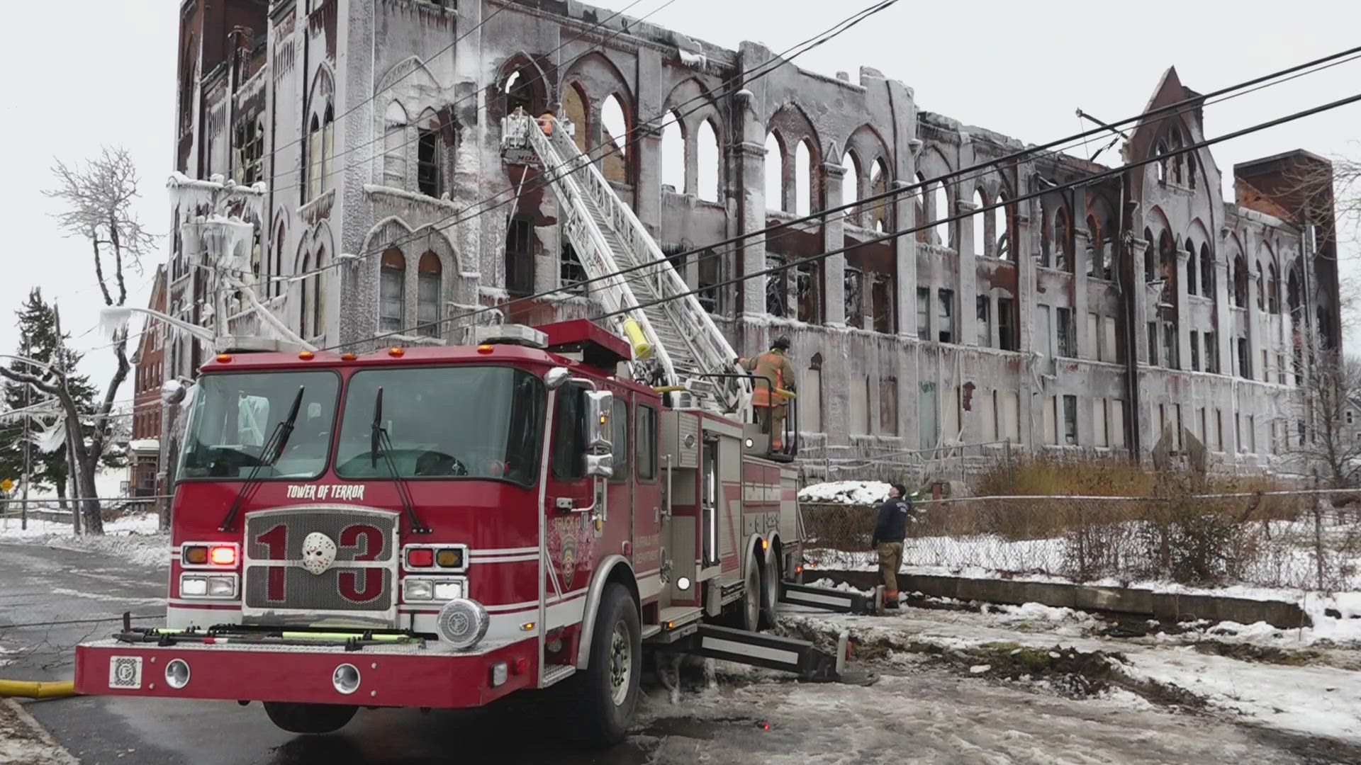 Crews contain hotspots as historic St. Ann's school faces collapse risk ...