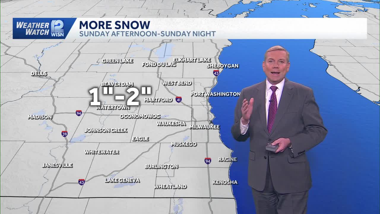 Another round of snow on Sunday for SE Wisconsin