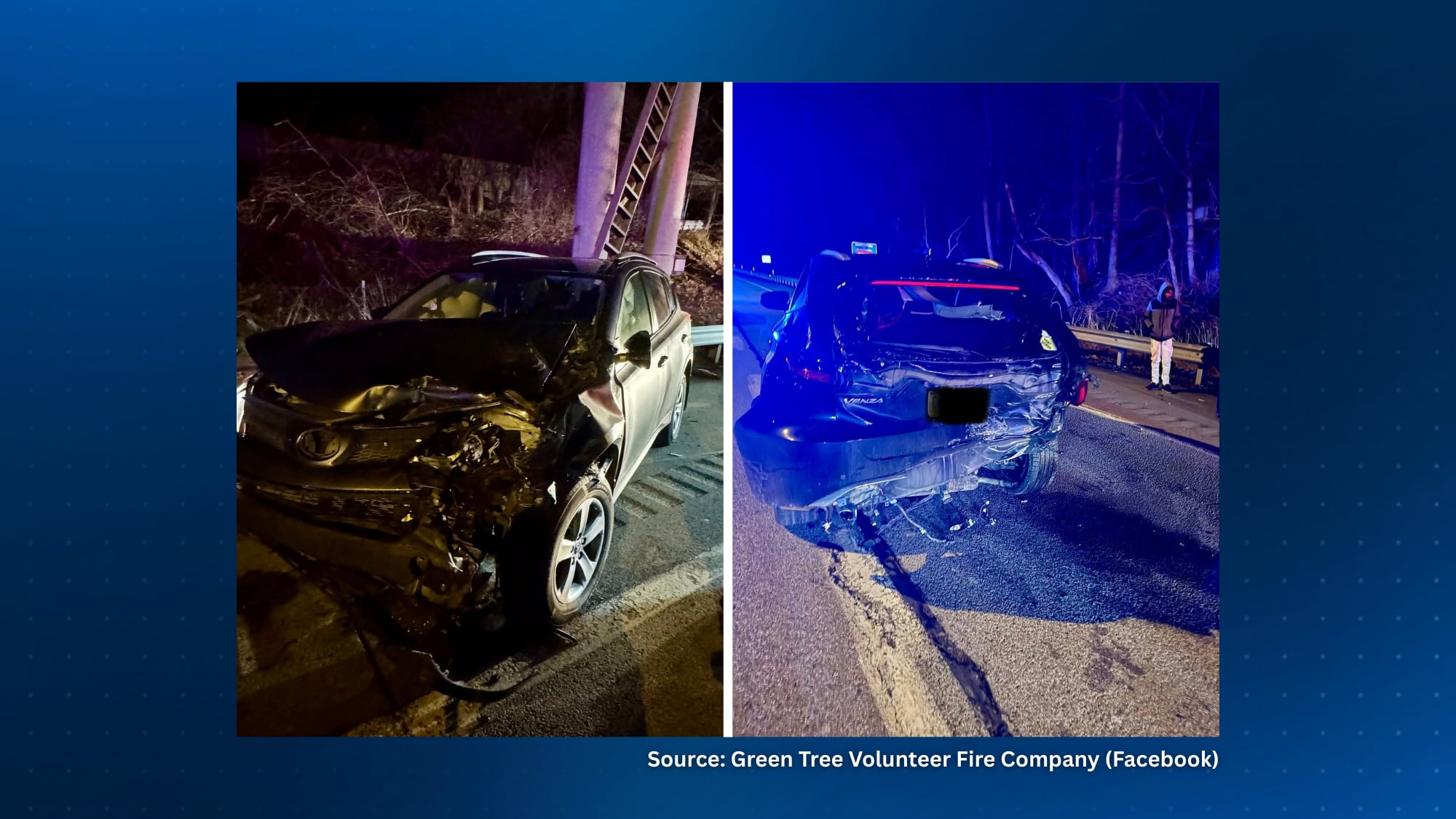 2 people taken to hospital after three-vehicle crash on I-376 in ...