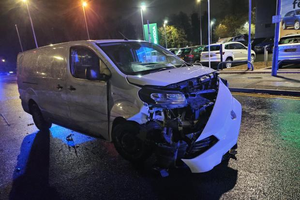 Man arrested on suspicion of drink driving after early hours crash
