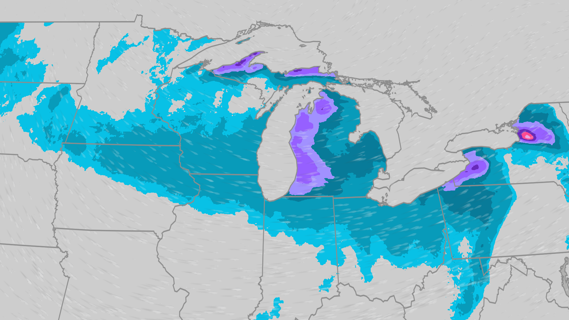 More lake-effect snow for Great Lakes this week