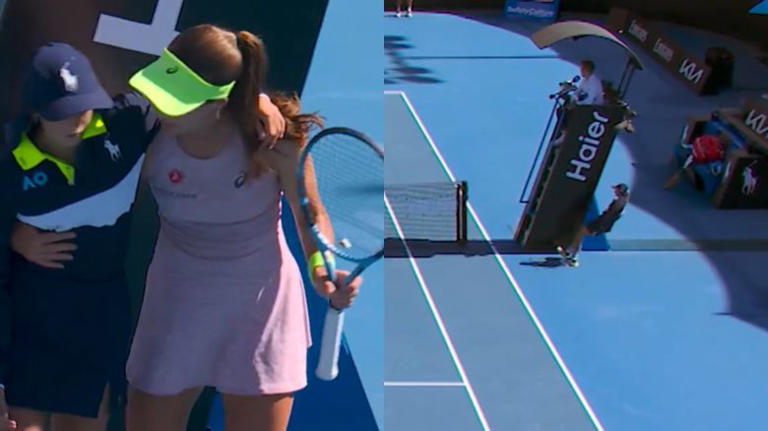 Tennis : Open d'Australie - Frayeur ce dimanche : une ramasseuse s'effondre  en plein match