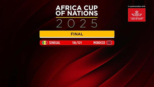 La finale de la CAN 2025 se jouera entre le Sénégal et le Maroc, pays hôte.