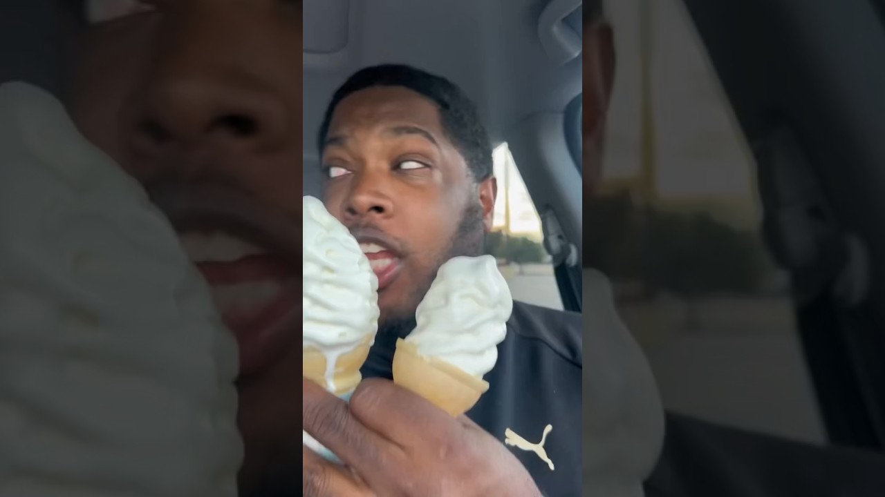 Daughter thinks she sees roach in dad's ice cream
