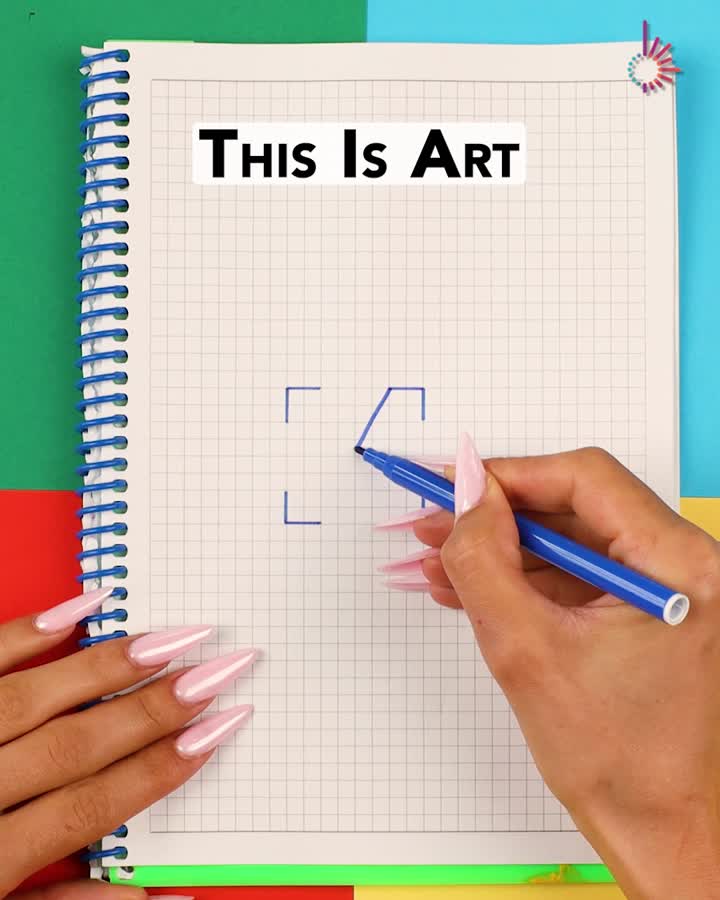 Satisfying line art trick🖌️