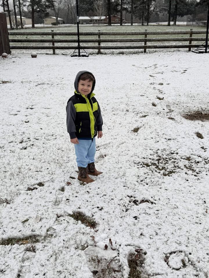 WTVY viewer view: Snowy Sunday across the Wiregrass