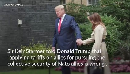 Starmer tells Trump it is 'wrong' to apply tariffs to allies over Greenland