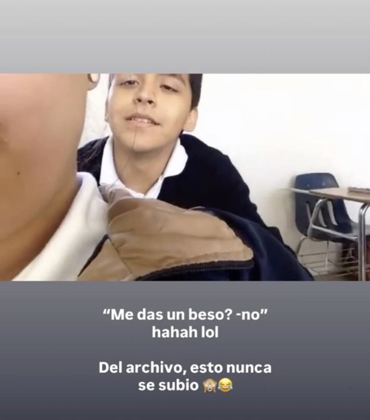 Christian Nodal y Lisa Fernanda Macías, novios durante la preparatoria. Fotos: X