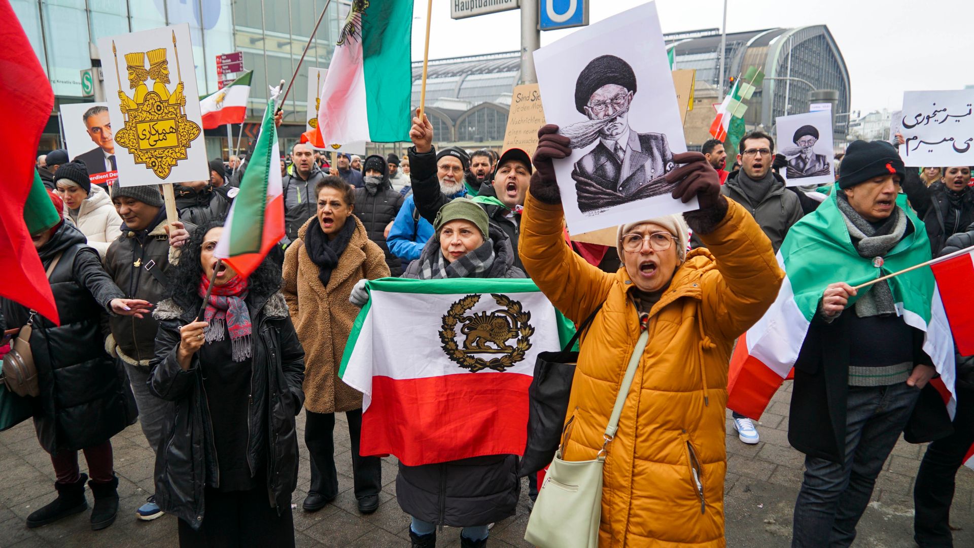 Iran-Proteste in Hamburg: 13.000 demonstrieren gegen islamisches System