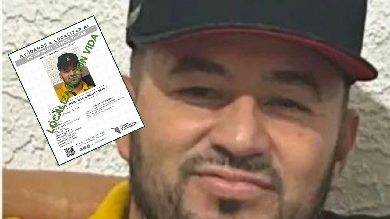 Localizan con vida a hombre reportado como desaparecido en Sonora. Foto tomada de: @ComisionSonora