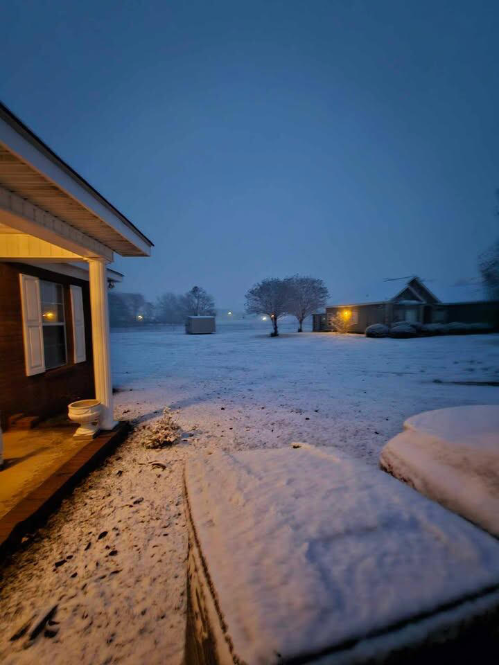 WTVY viewer view: Snowy Sunday across the Wiregrass