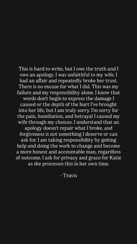 Travis Clark/Instagram Post from Travis Clark's Instagram Story from Saturday, Jan. 17, 2025