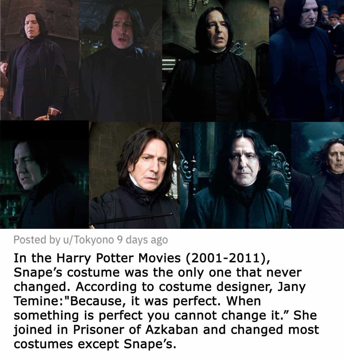 Small but poignant details about Severus Snape