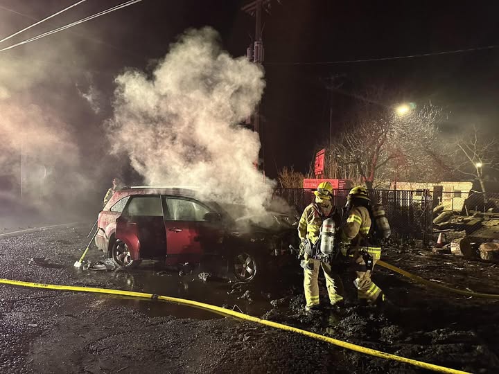 Three injured in fiery two-vehicle crash in Forest Grove