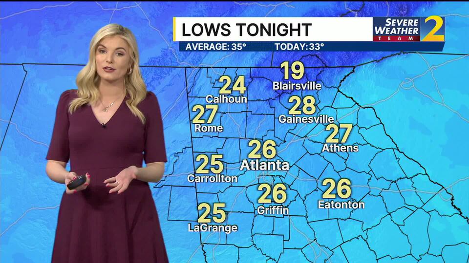 Cold night, icy roads possible Monday morning