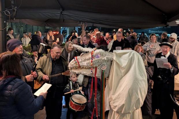 Mari Lwyd returns to Gwent town celebrating the old Welsh New Year