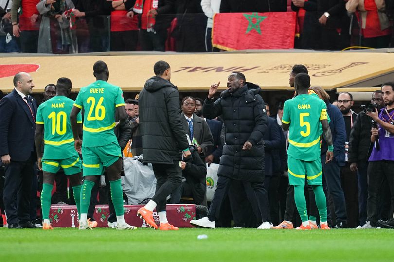 Thiaw was furious and marched off the field with his players after Morocco was awarded a penalty