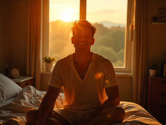 a refreshed person illustration