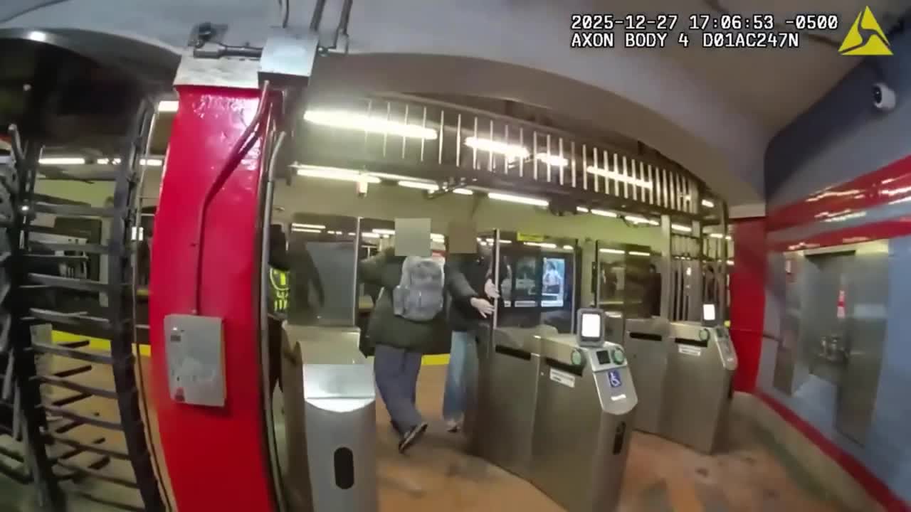 Hero police officers save man stuck on train tracks in Massachusetts