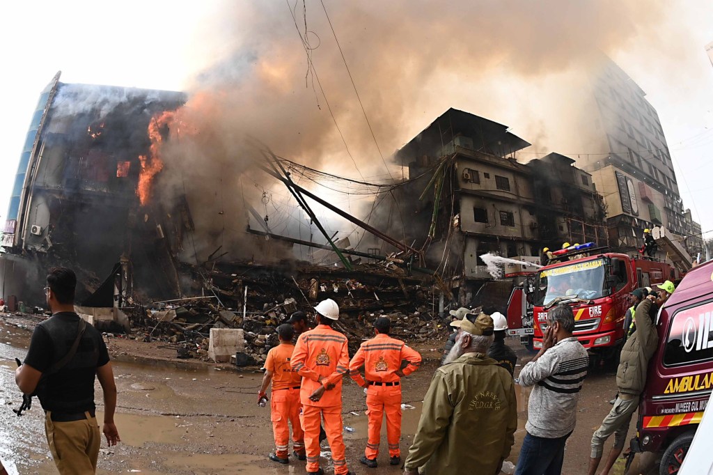 At least six dead and 20 injured after fire devastates shopping centre
