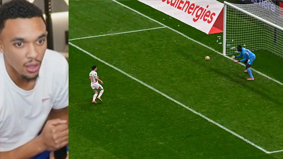 Trent Alexander-Arnold reacciona al terrible penalti de Brahim Díaz en la Copa Africana de Naciones