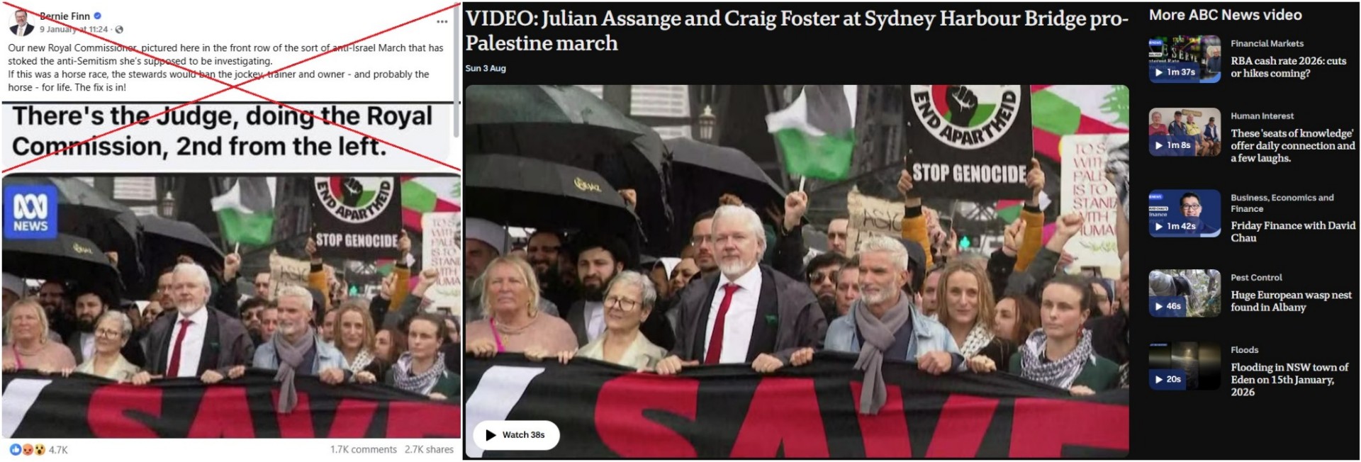 Head of Australia antisemitism probe targeted with miscaptioned photo