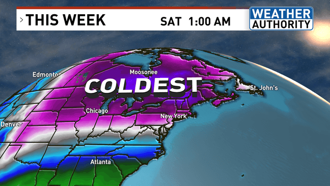 Snow showers on tap for Maine on Monday before coldest air of the ...