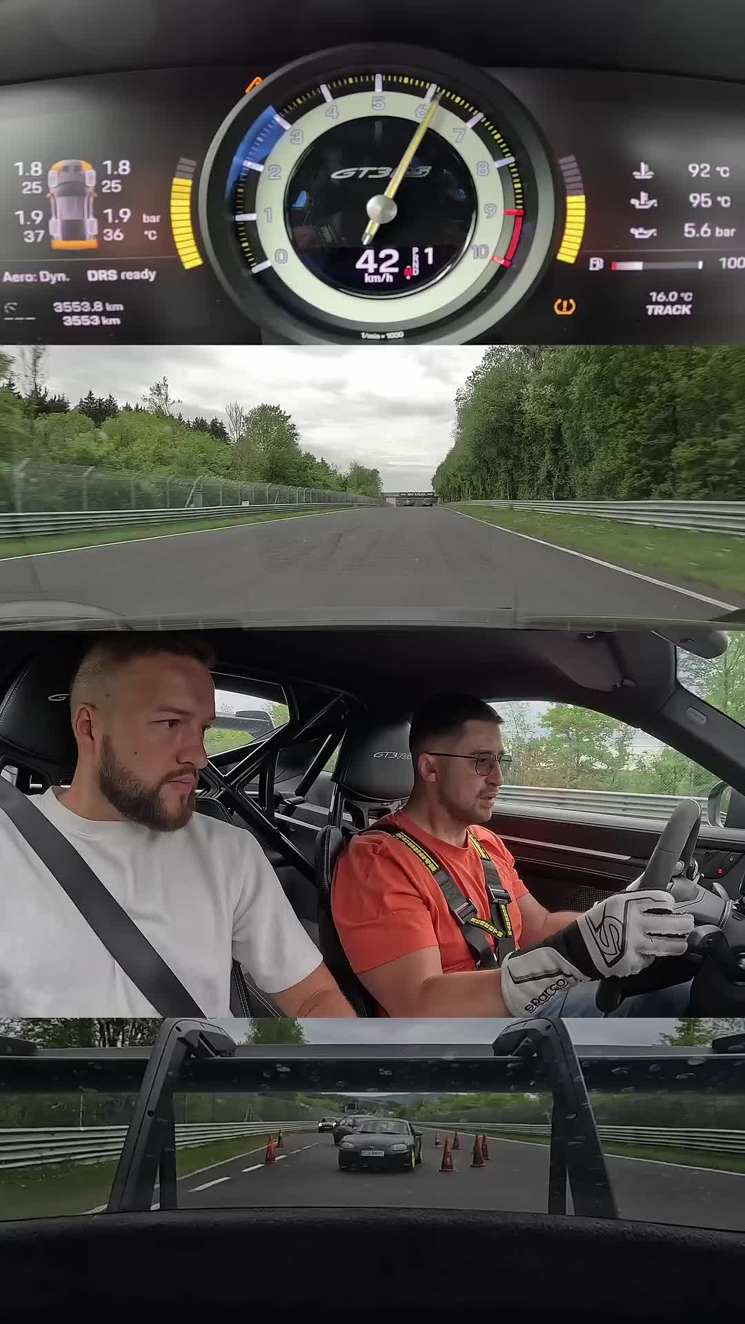 Precision driving highlighted in high-speed cornering lap
