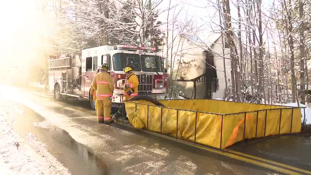 1 person, 2 dogs rescued from house fire in Granby