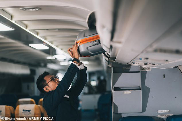 Cabin crew can also be injured when lifting heavy luggage from the overhead cabin