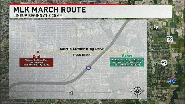 Today: Thousands expected as San Antonio hosts largest MLK march in the ...