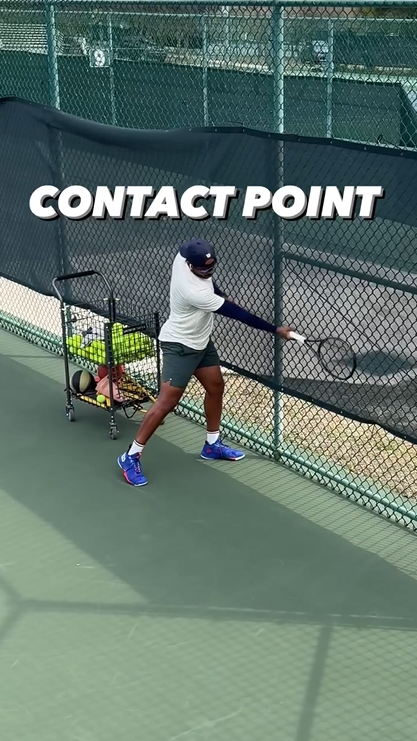 Mastering the perfect contact point in tennis