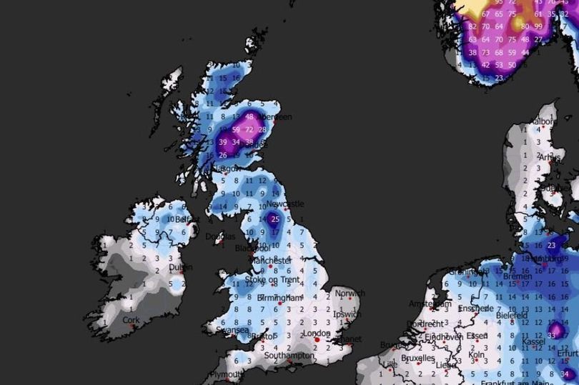 Met Eireann snow forecast for Ireland as '1200km blizzard attacking UK ...