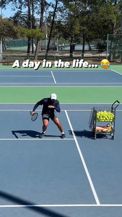 A day in the life of a pro tennis player