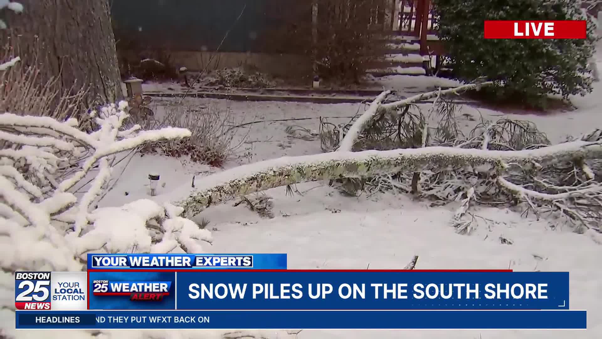 Thousands without power as crews continue to clean snow-covered roads ...