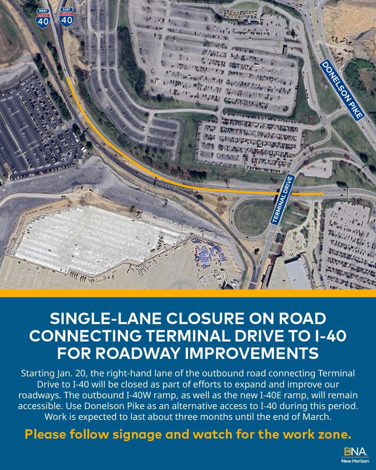 Months-long lane closure to start this week near Nashville ...