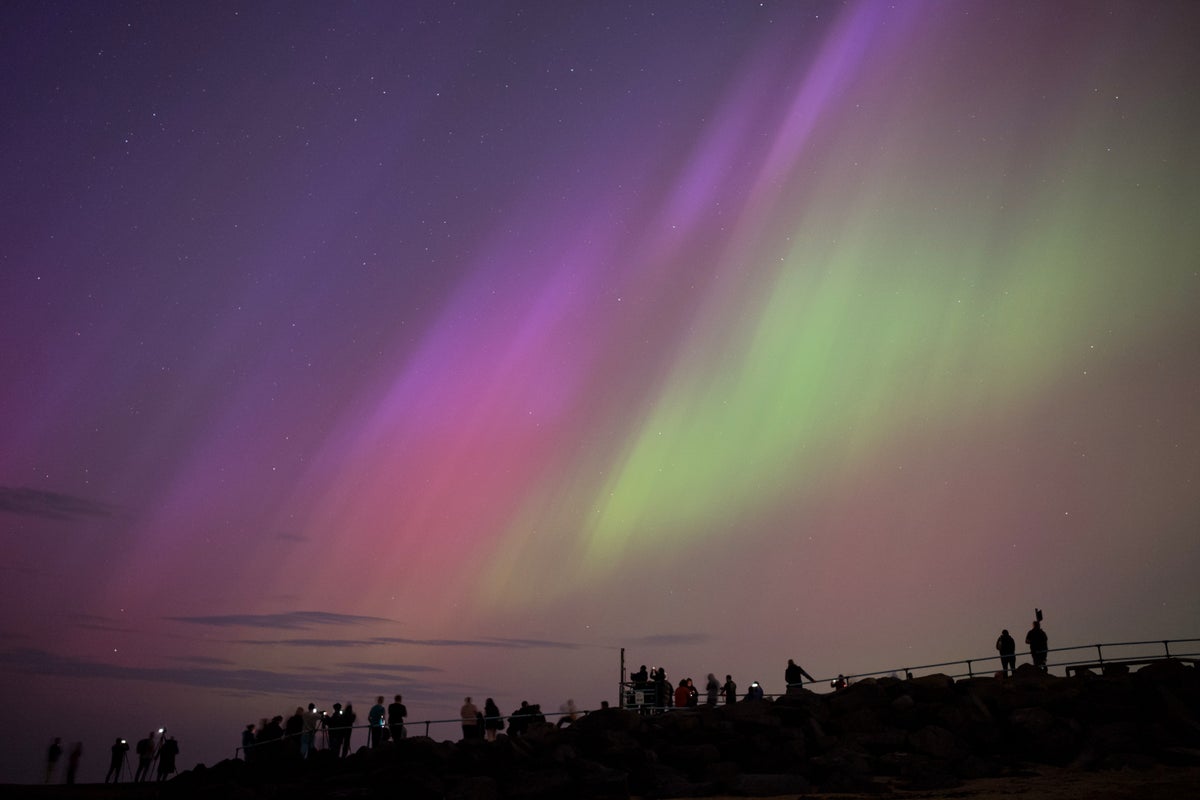 Northern lights to reach UK after severe solar storm, Met Office says
