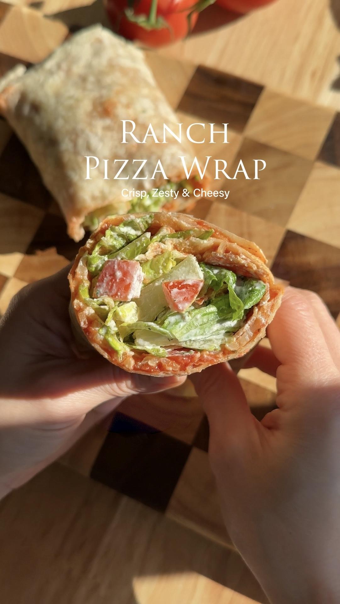 Ranch pizza wrap
