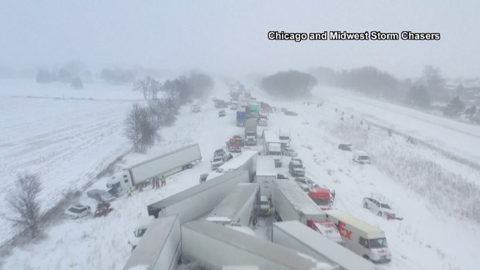 Injuries reported after massive pile-up crash closes I-196 in West Michigan