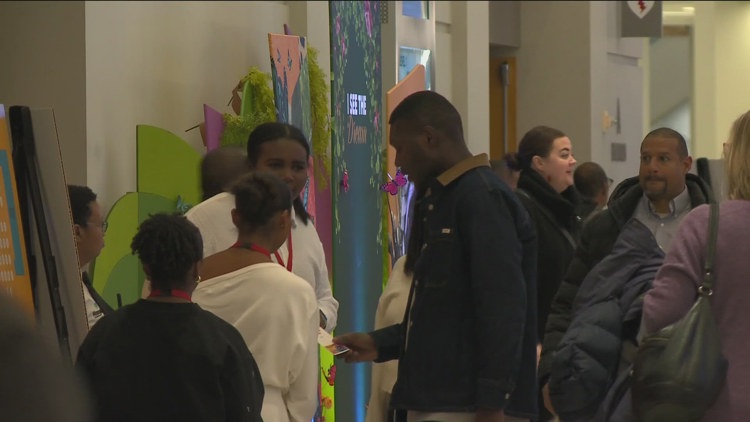 Volunteers work on projects for Martin Luther King Jr. Day in St. Paul